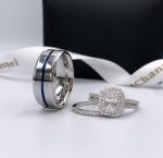 Radiant Shape Couple Rings Set - Image 2