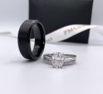 Oval Shape Couple Rings Set - Image 2