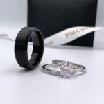 Oval Shape Couple Rings Set