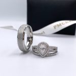Pear Shape Couple Rings Set - Image 2