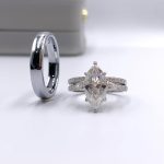 Anita Marquise Couple Rings Set