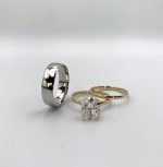 18K Solid Gold & PT950 Couple Set - Image 2
