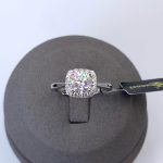 Sterling Silver  Moissanite Proposal/Engagement Ring