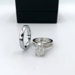 Rosie S925-Rhodium Couple Rings Set