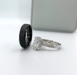 Rosie S925-Rhodium Couple Rings Set - Image 2
