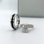 Rosie S925-Rhodium Couple Rings Set