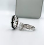 Rosie S925-Rhodium Couple Rings Set - Image 3