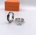 Vera Tulip Couple Rings Set